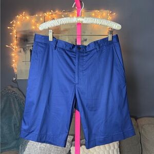 Etro Blue Tailored Bermuda Shorts Size 50 Italy Luxury Stretch Cotton